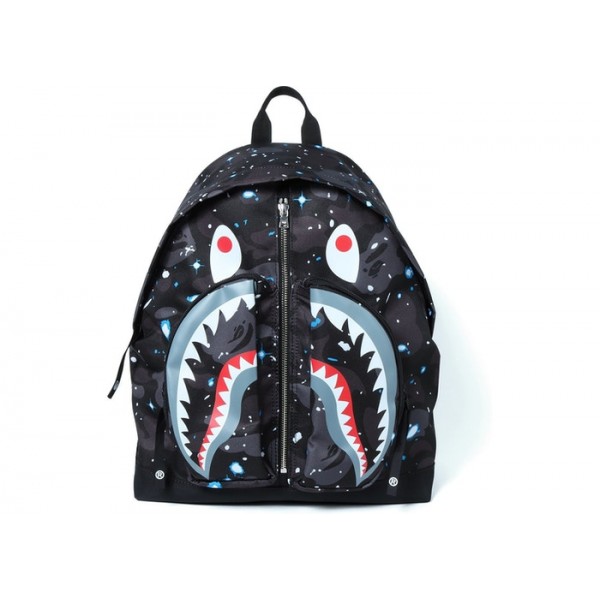BAPE 1stカモシャークデイパックブラッ...