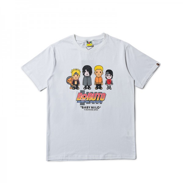 Bape NARUTOカートゥーンプリントTシャ...