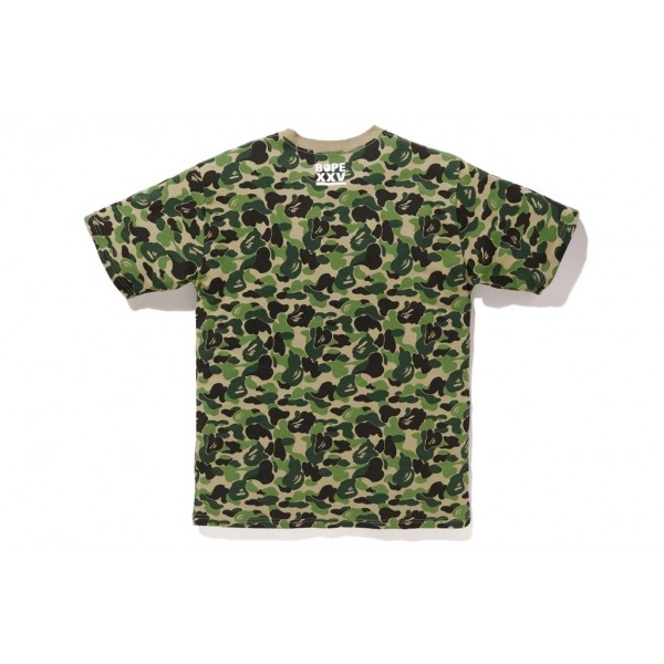 ABC BAPE XXVロゴTシャツグリーンカモフラージュ