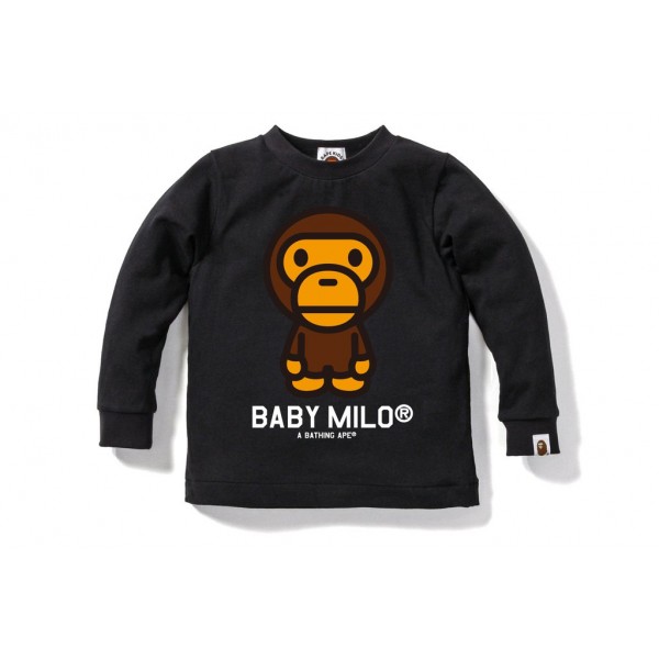 BABY MILOロングスリーブTシャツブラッ...