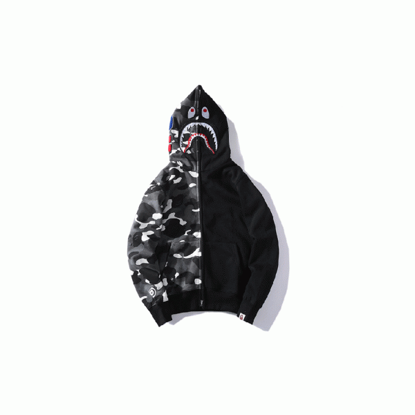 BAPE|CAMO 1/2シャークフルジップフーディ