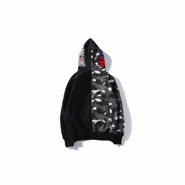 BAPE|CAMO 1/2シャークフルジップフーディ