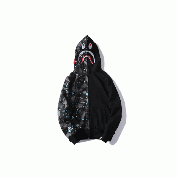 BAPE|CAMO 1/2シャークフルジップフーデ...