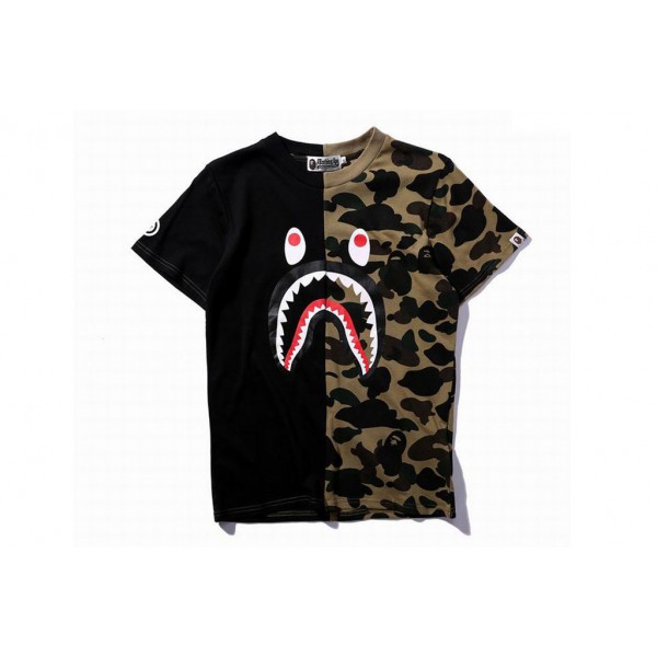 BAPE|カモカレッジサメTシャツ