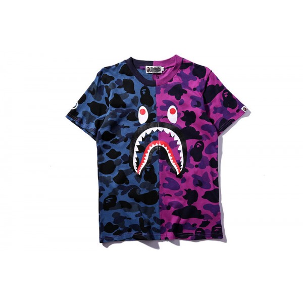 BAPE|カモカレッジサメTシャツ