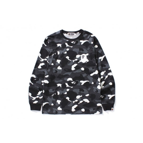 BAPE|シティカモエイプヘッドL / S TEE
