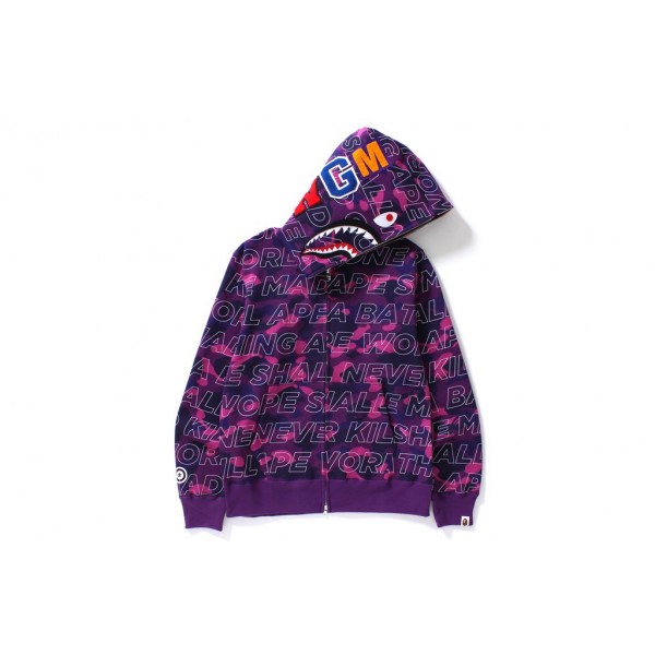 Bape Letterシャークフーディ